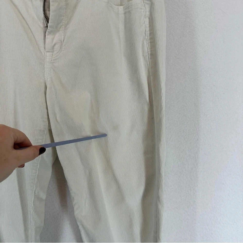 J.Crew Corduroy Straight Pants‎ Womens 31 White